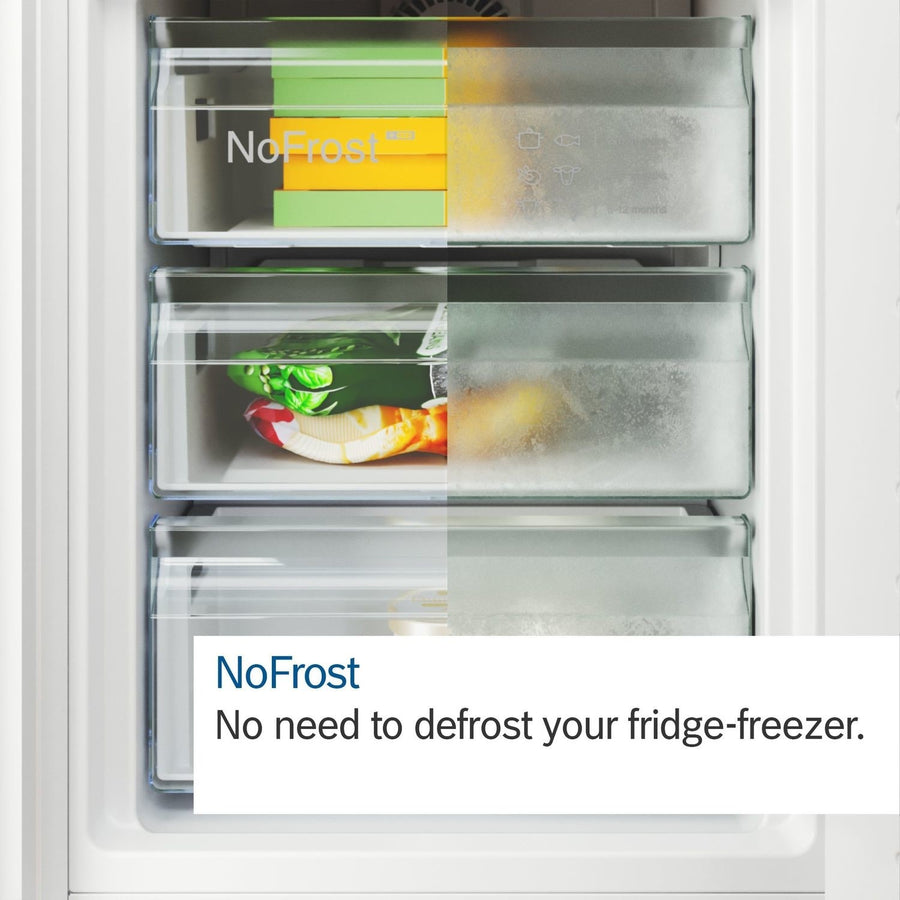 BOSCH Series 4 KGN362LDFG 70/30 Frost Free Fridge Freezer - Stainless steel look [Free 5-year parts & labour guarantee] LAST ONE