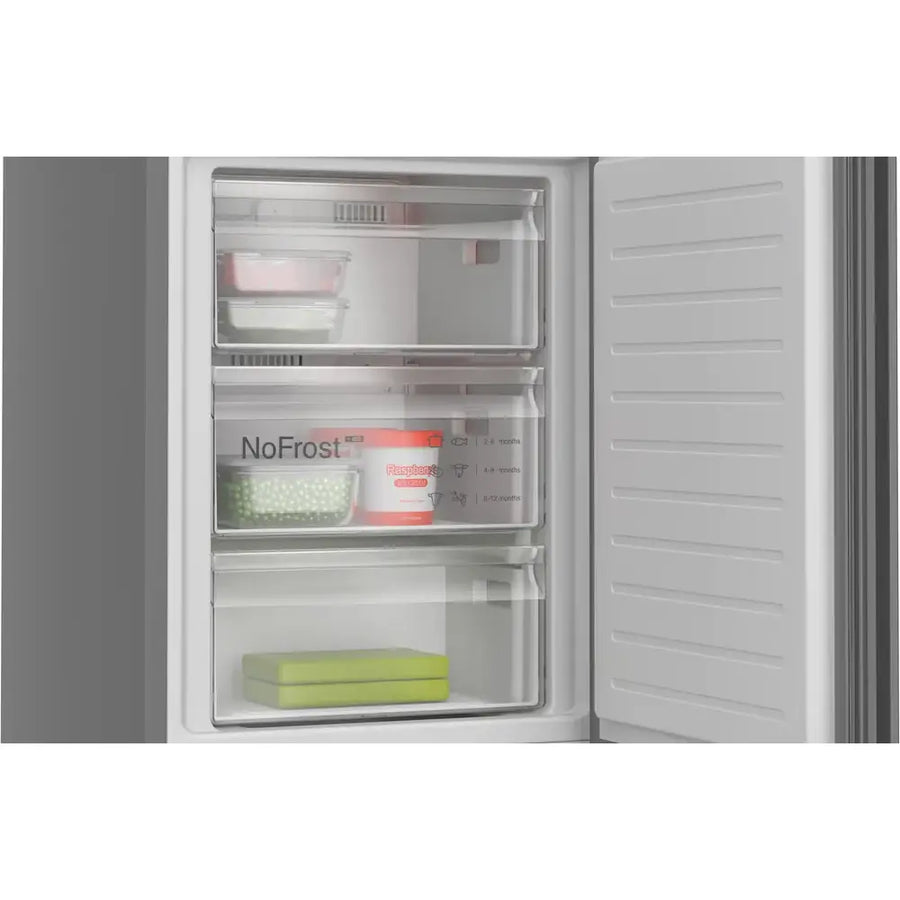 BOSCH Series 6 KGN39OCAFG 70/30 Frost Free Fridge Freezer - Cast Iron [Free 5-year parts & labour guarantee]