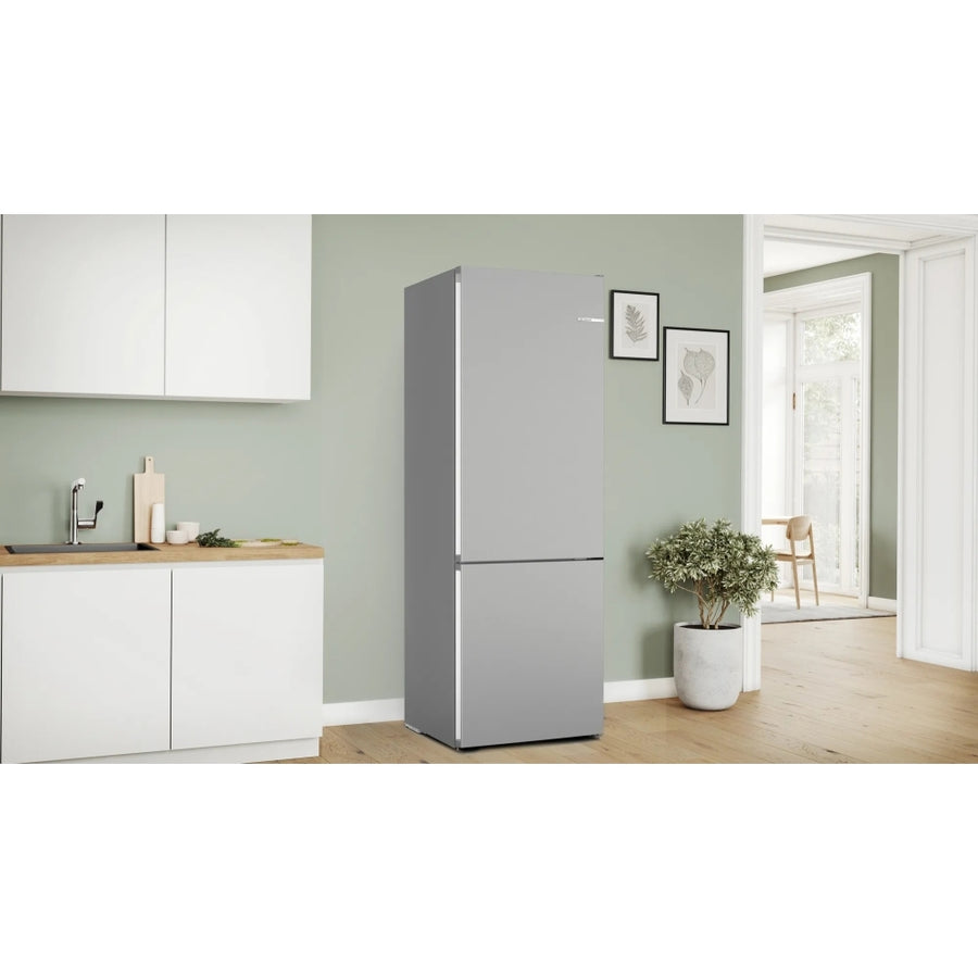 BOSCH Series 4 KGN492LDFG 70/30 Frost Free Fridge Freezer - Stainless Steel Look [Free 5-year parts & labour guarantee]