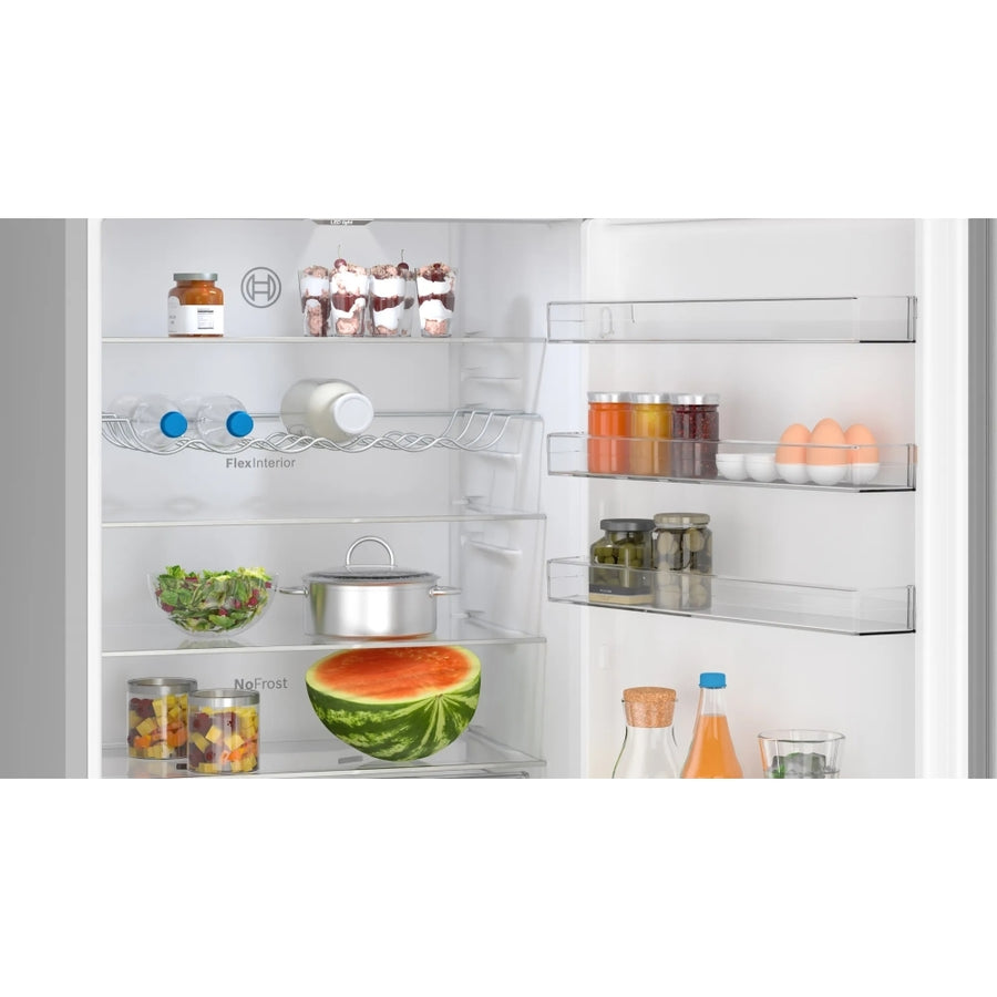 BOSCH Series 4 KGN492LDFG 70/30 Frost Free Fridge Freezer - Stainless Steel Look [Free 5-year parts & labour guarantee]