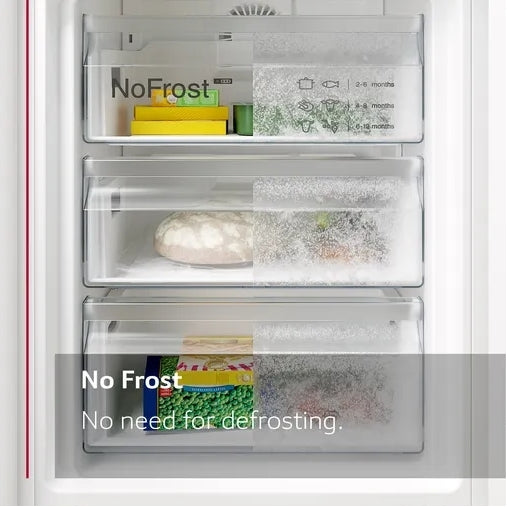 NEFF N30 KI7851FF0G 50/50 Integrated Frost Free Fridge Freezer - [Fixed Hinge]