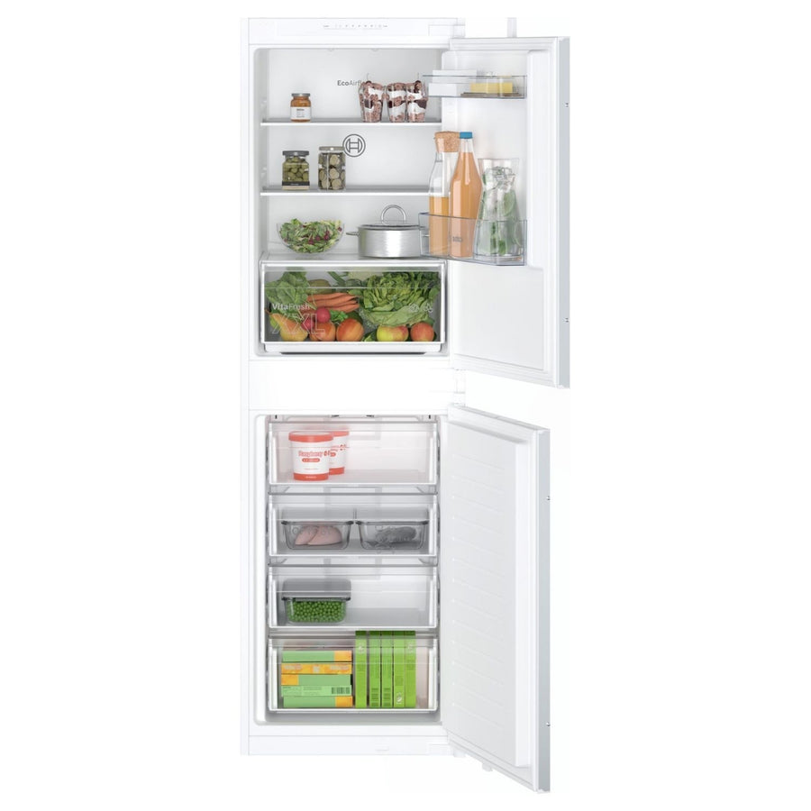 Bosch KIN85NSE0G 50/50 Integrated Frost Free Fridge Freezer Sliding Hinges - [Free 5-year parts & labour guarantee]