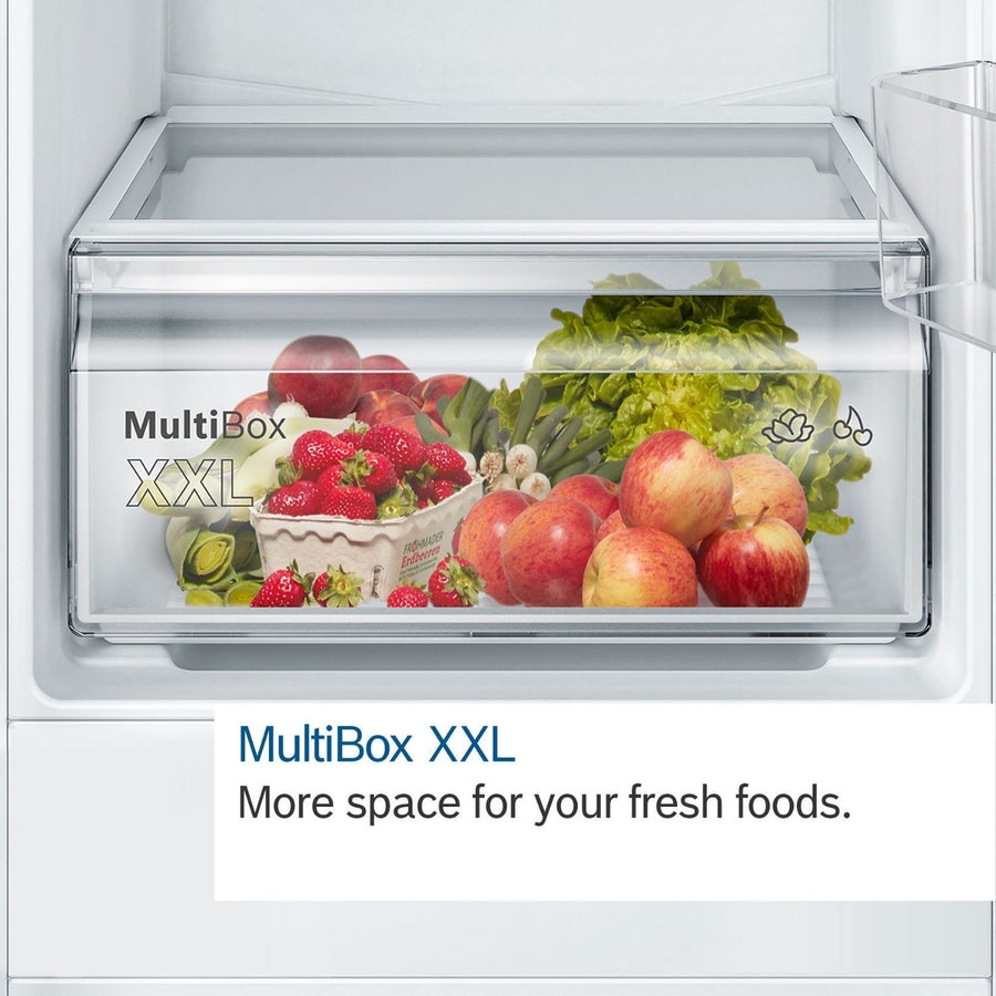 Bosch KIN85NSE0G 50/50 Integrated Frost Free Fridge Freezer Sliding Hinges - [Free 5-year parts & labour guarantee]