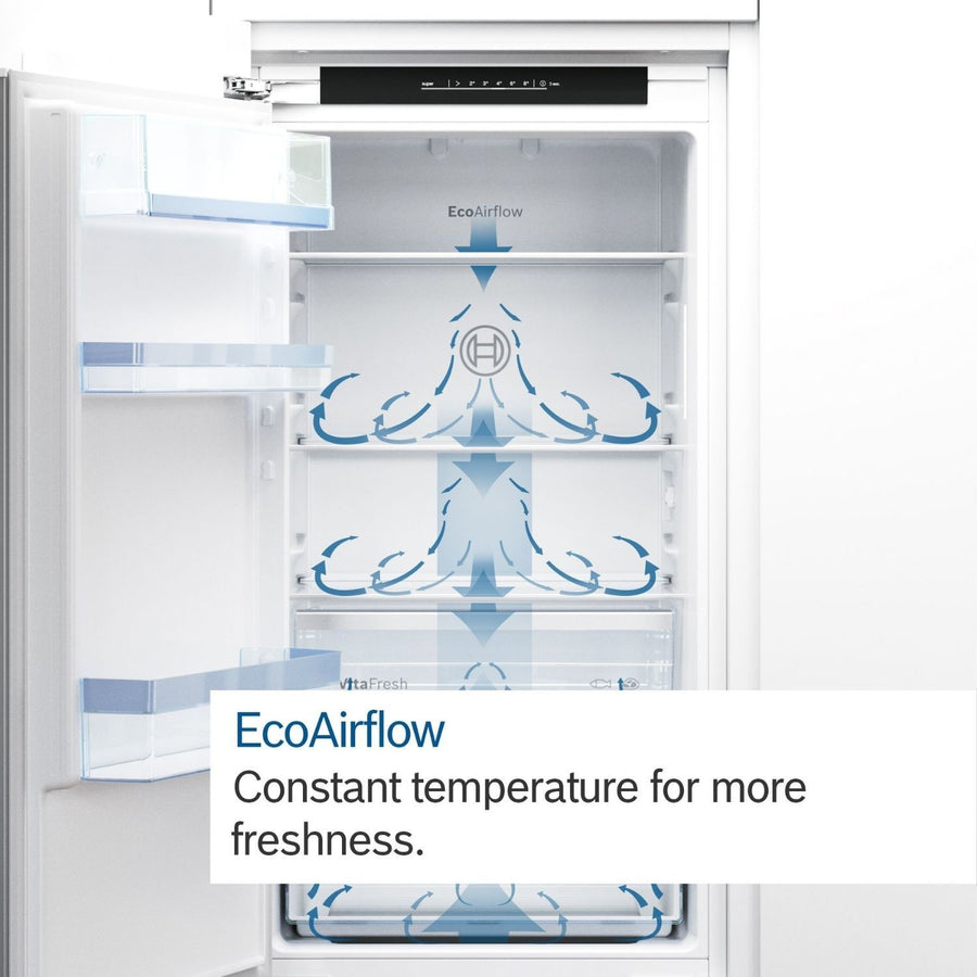 Bosch KIN85NSE0G 50/50 Integrated Frost Free Fridge Freezer Sliding Hinges - [Free 5-year parts & labour guarantee]
