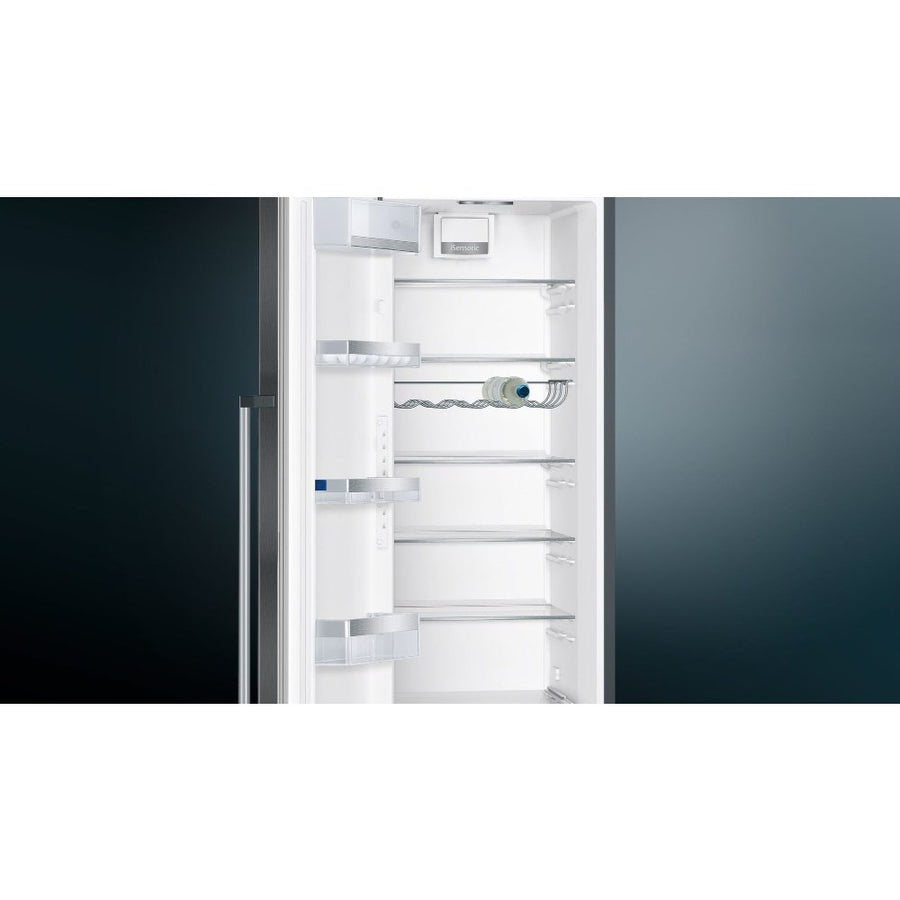 Siemens KS36VAXEP iQ500 Tall Larder Fridge - Black Steel [Free 5-year parts & labour guarantee]