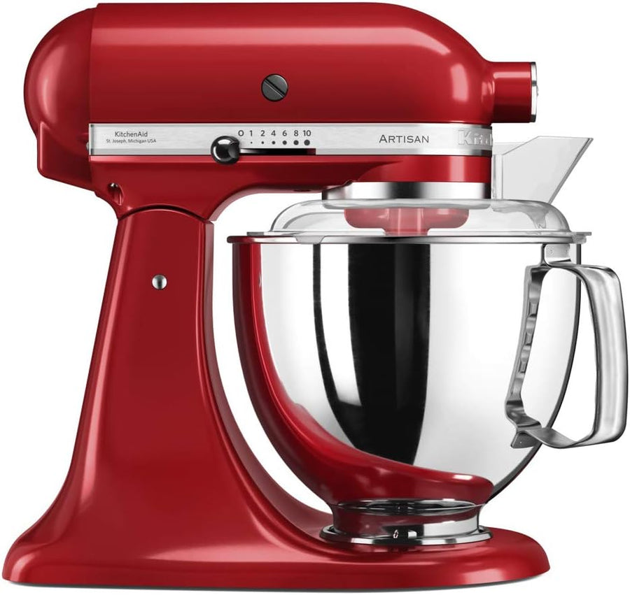 KitchenAid 5KSM175PSBER Artisan 4.8L Stand Mixer - Empire Red [Attachment Cover Missing][Display Model]