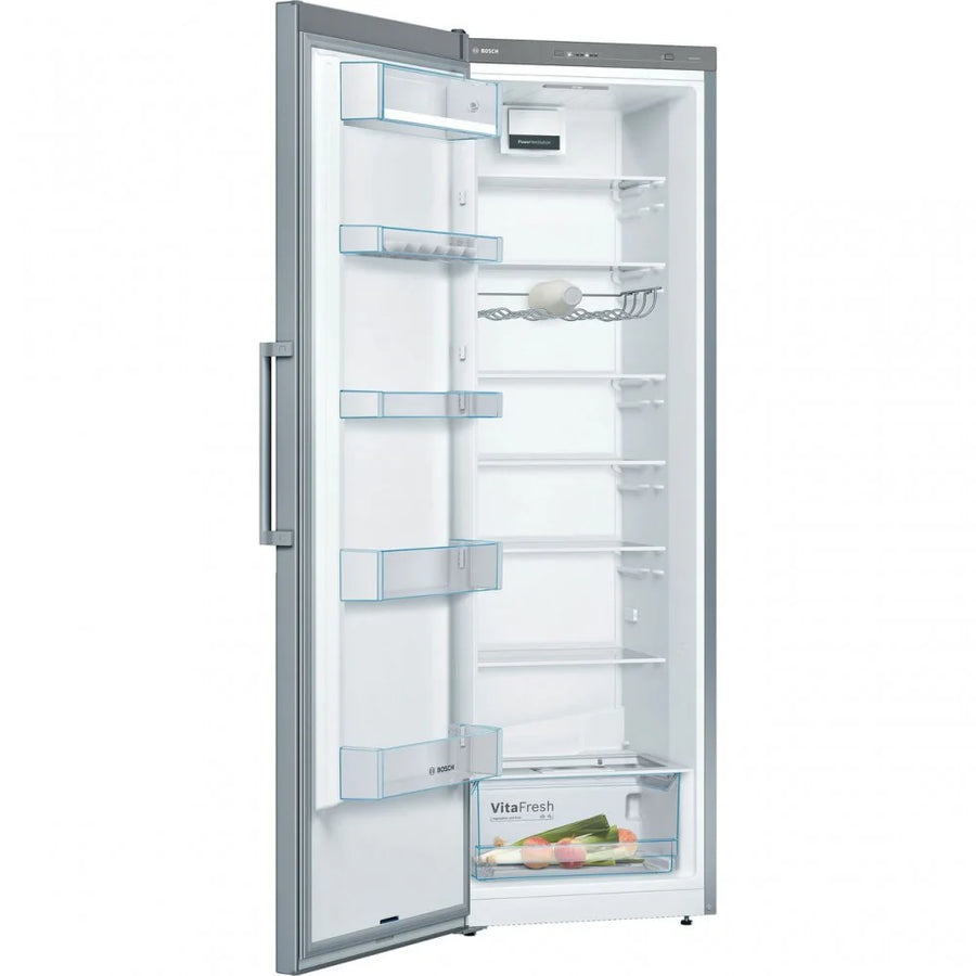 Bosch Series 4 KSV36VLEP Tall Larder Fridge - Stainless Steel [Free 5-year parts & labour guarantee]