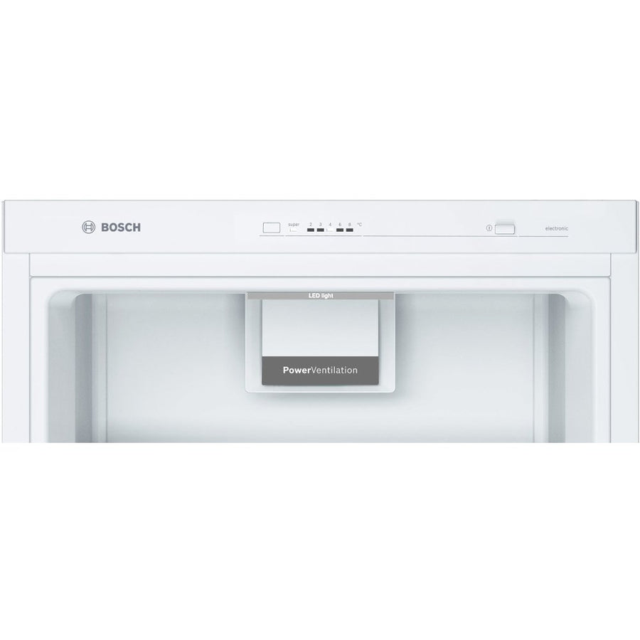 Bosch Series 4 KSV36VWEPG Tall Larder Fridge - White [Free 5-year parts & labour guarantee]