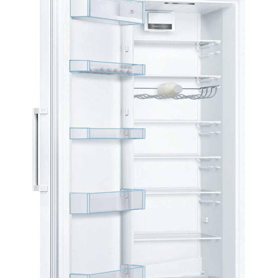 Bosch Series 4 KSV36VWEPG Tall Larder Fridge - White [Free 5-year parts & labour guarantee]