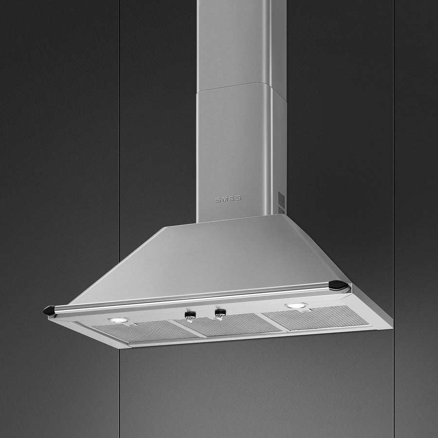 Máy hút mùi áp tường Smeg Victoria KTR90XE MÀU XÁM