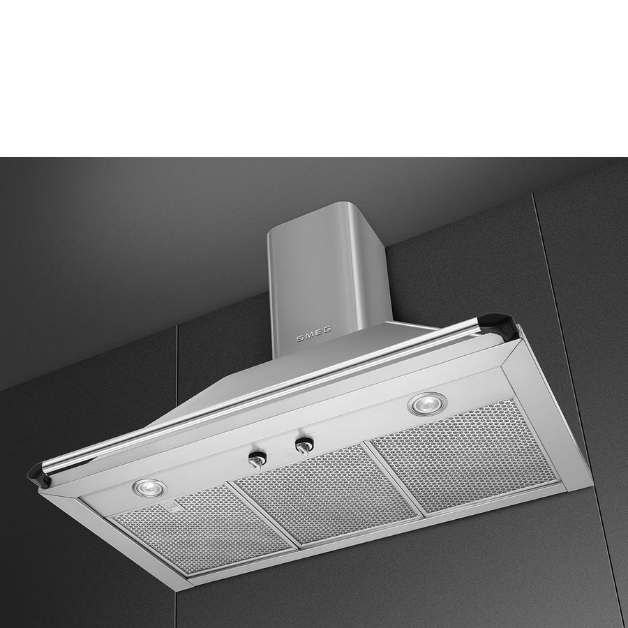 Smeg KTR90XE 90cm Victoria Chimney Hood - Stainless Steel