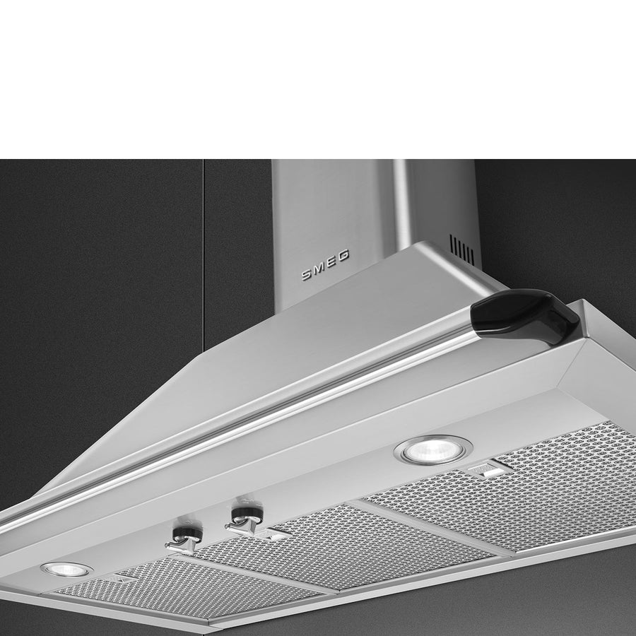 Smeg KTR90XE 90cm Victoria Chimney Hood - Stainless Steel