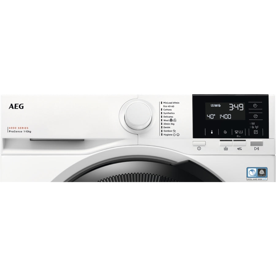 AEG LFR61144B 6000 Series ProSense® 10kg 1400rpm Washing Machine - White
