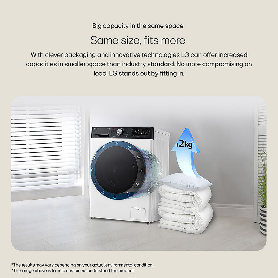 LG EZDspense F4Y511GBLN1 11kg slate grey 1400rpm washing machine
