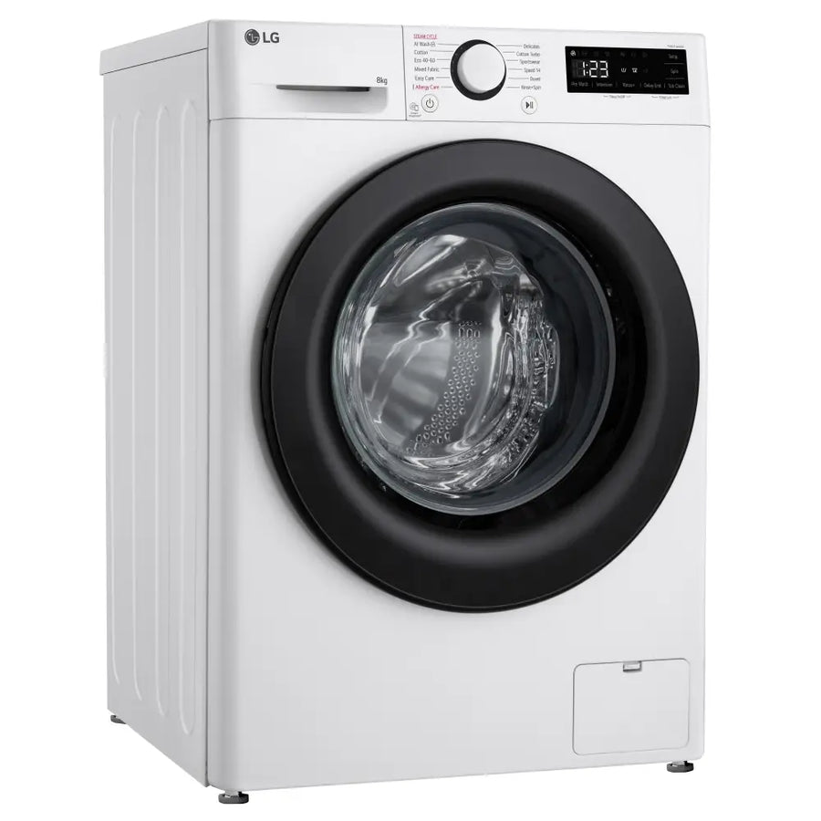 LG F2Y508WBLN1 Counter-Depth MAX™ AI DD™ 8Kg Washing Machine - White [Free 5-year parts & labour guarantee] LAST ONE