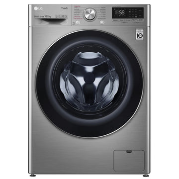 LG F4V710STSE TurboWash™ AI DD™️ 10.5Kg 1400RPM Washing Machine - Silver - [Free 5 year parts & labour warranty]