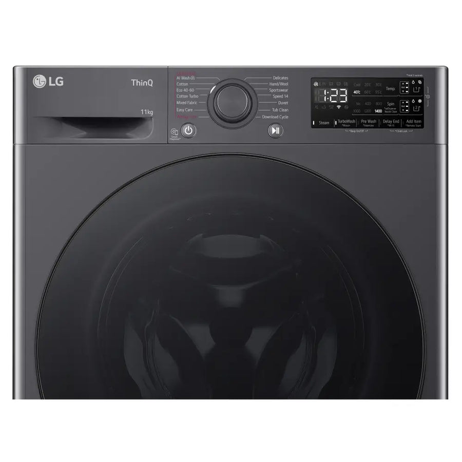 LG EZDspense F4Y511GBLN1 11kg slate grey 1400rpm washing machine