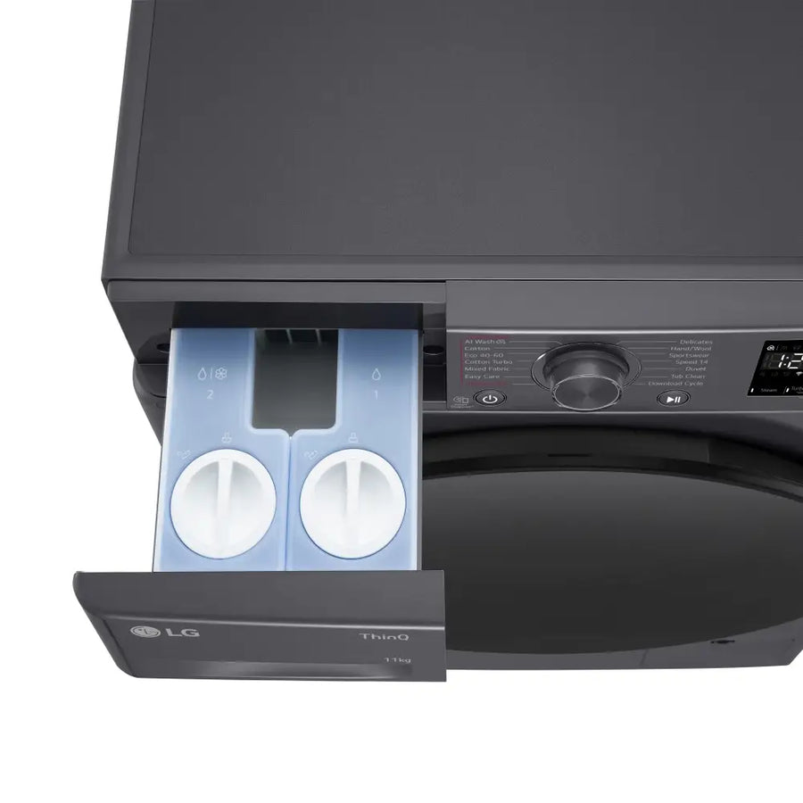 LG EZDspense F4Y511GBLN1 11kg slate grey 1400rpm washing machine
