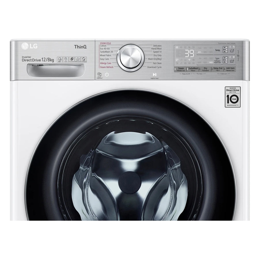 LG FWV1128WTSA 12/8kg 1400RPM Steam Washer Dryer