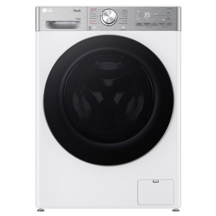 LG FWY996WCTN4 9/6kg 1400RPM AI DD™ Steam Washer Dryer - White [Free 5-year parts & labour guarantee]