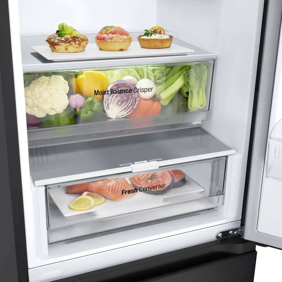 LG GBF3102EEP 60/40 Total No Frost fridge freezer - Black