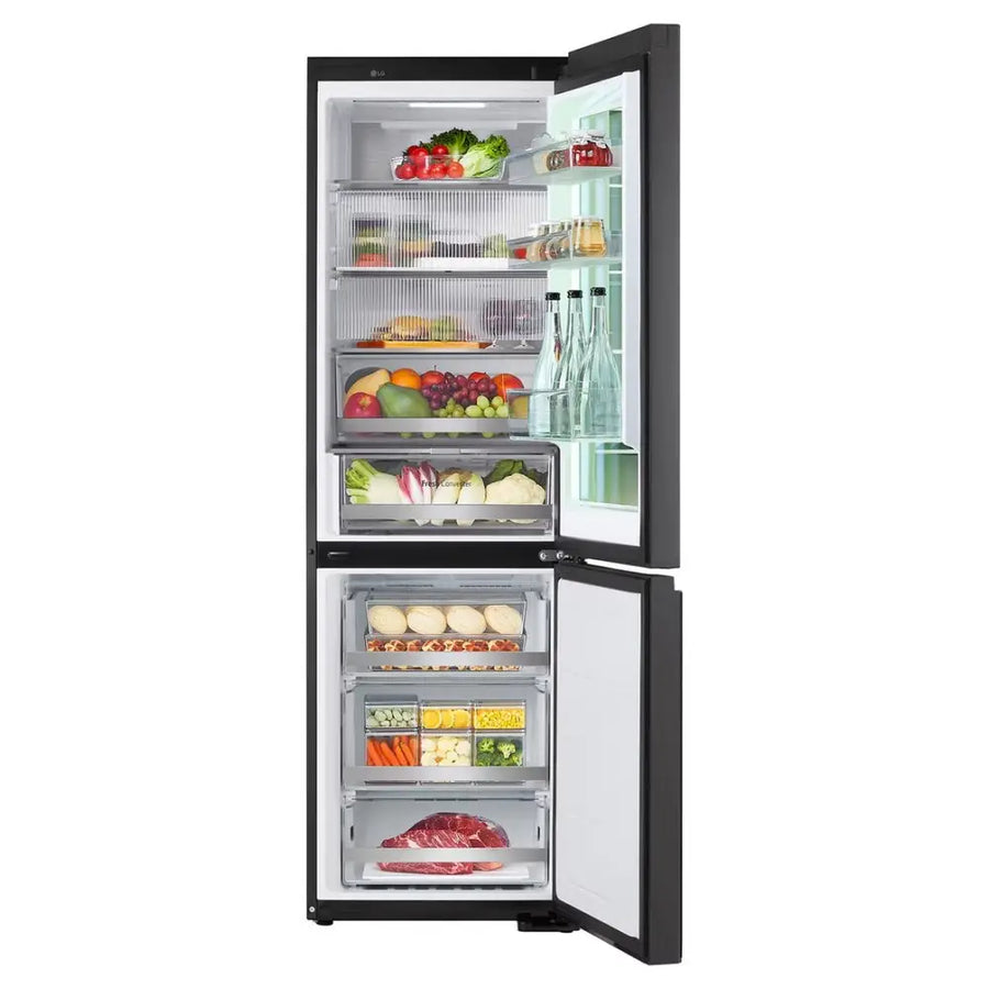 LG GBG7190CEV InstaView™ 60/40 Fridge Freezer - Essense Black Steel [Free 5-year parts & labour warranty]