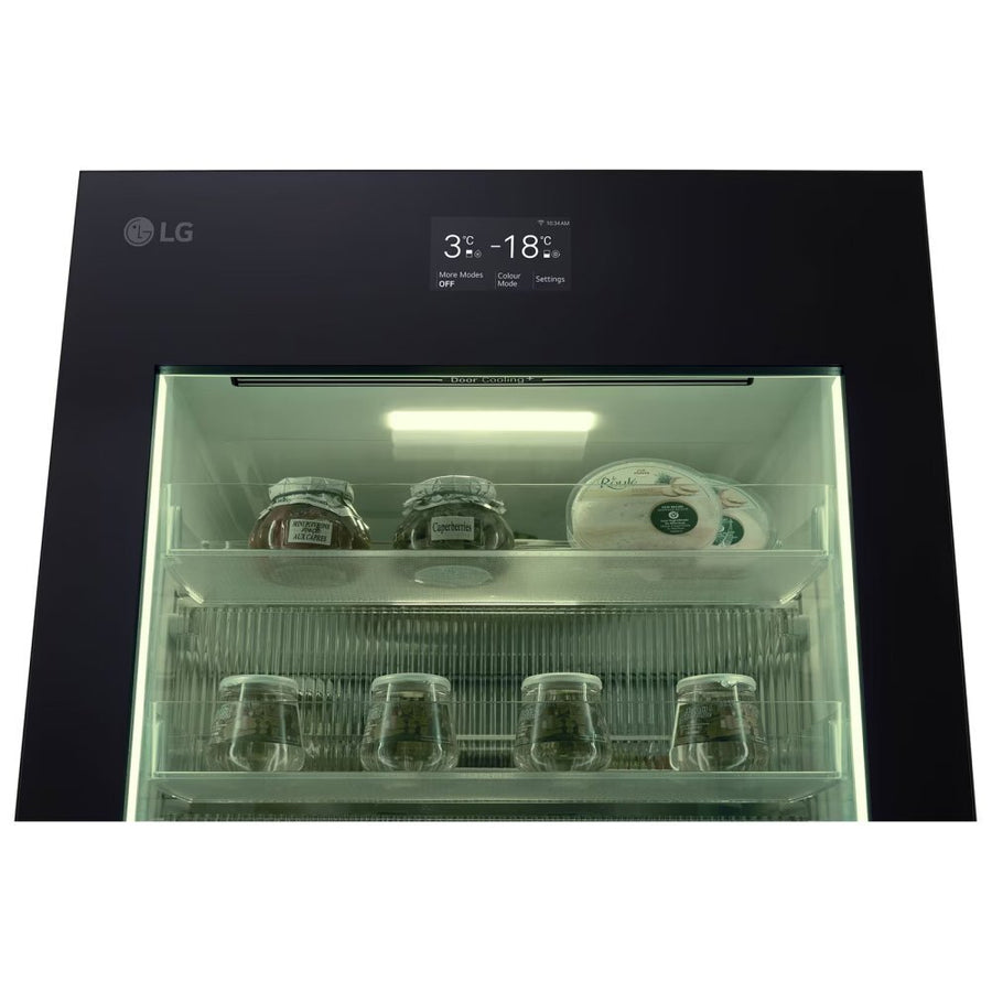 LG GBG7190CEV InstaView™ 60/40 Fridge Freezer - Essense Black Steel [Free 5-year parts & labour warranty]