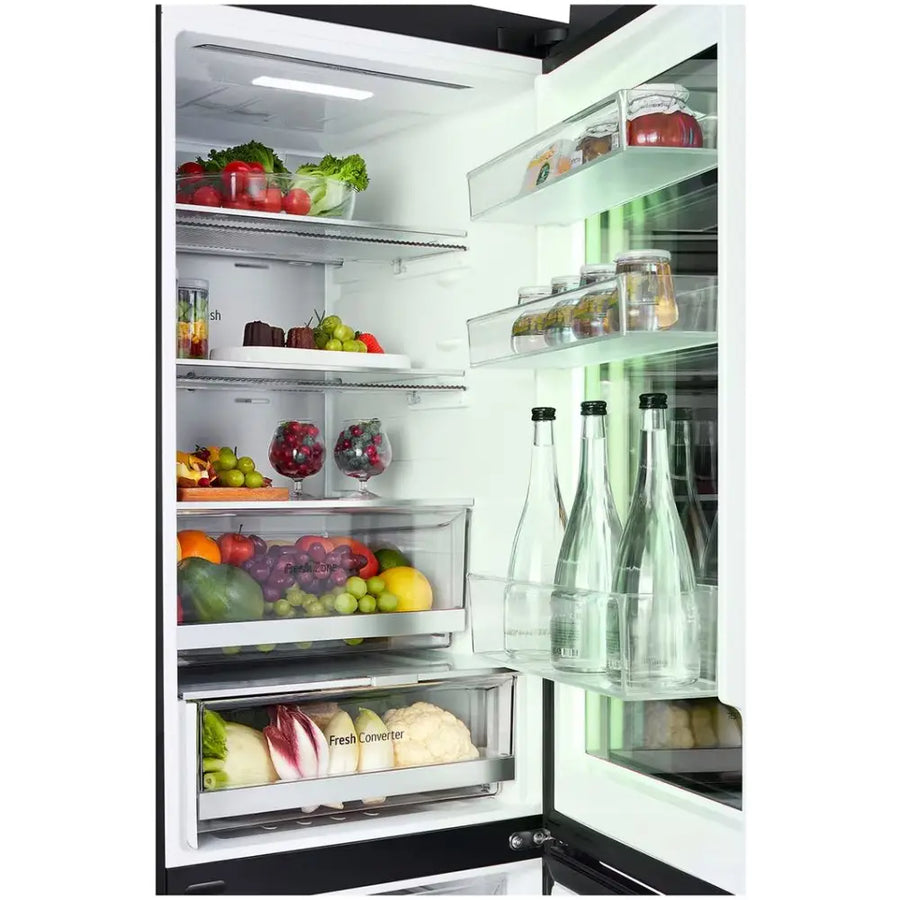 LG GBG7190CEV InstaView™ 60/40 Fridge Freezer - Essense Black Steel [Free 5-year parts & labour warranty]