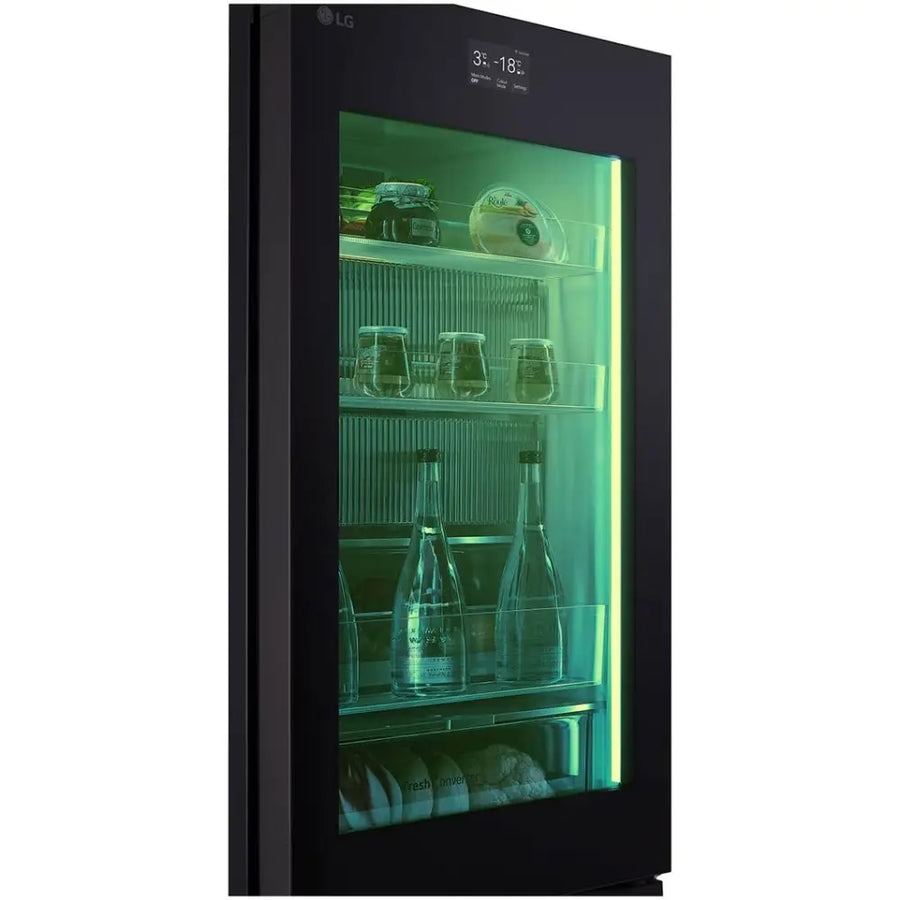 LG GBG7190CEV InstaView™ 60/40 Fridge Freezer - Essense Black Steel [Free 5-year parts & labour warranty]