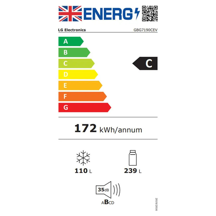 LG GBG7190CEV InstaView™ 60/40 Fridge Freezer - Essense Black Steel [Free 5-year parts & labour warranty]