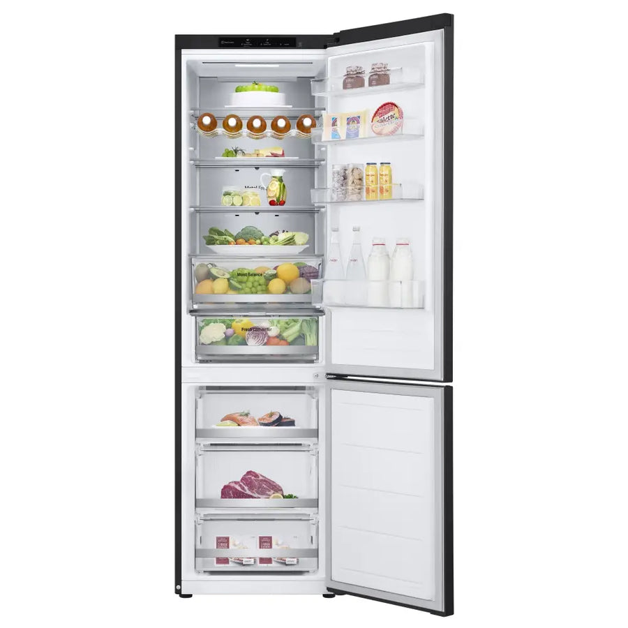LG GBV5240CEP NatureFRESH 70/30 Total No Frost Fridge Freezer - Black [Free 5-year parts & labour guarantee]