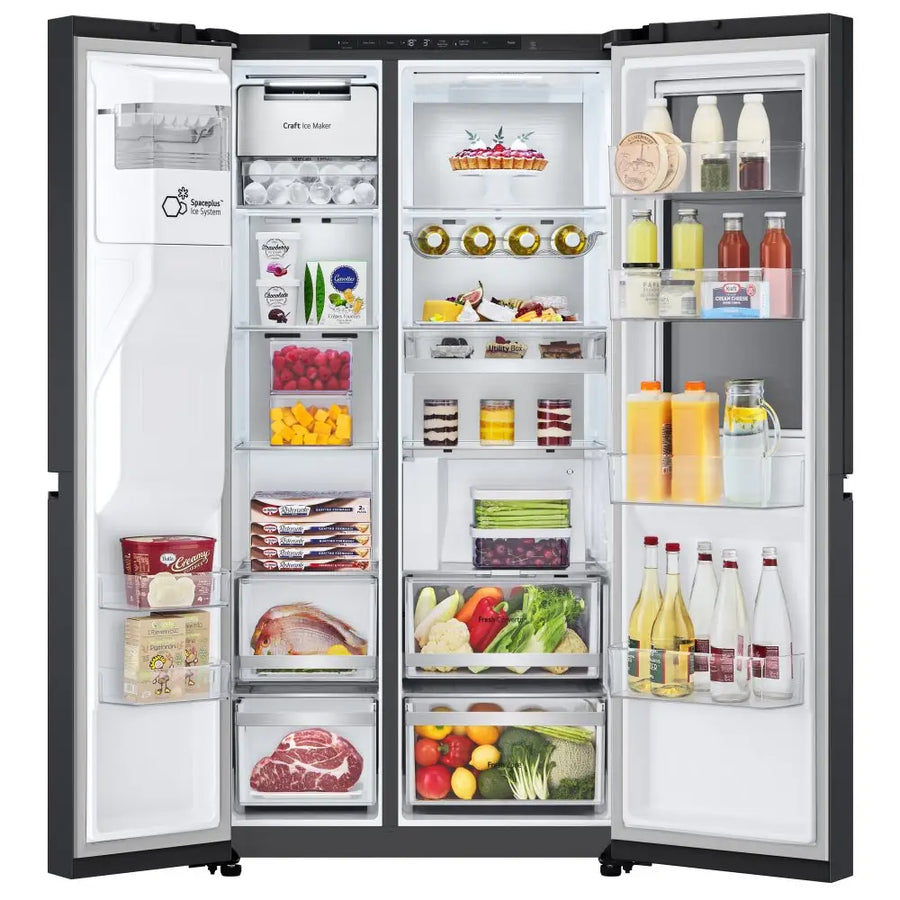 LG GSXE90EVDD Craft Ice InstaView Plumbed water & Ice American-Style Smart Fridge Freezer [free 5-year parts & labour guarantee]