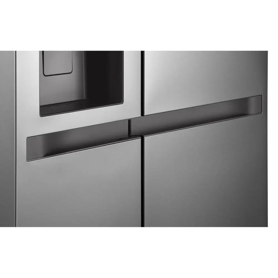 LG GSLC40PYPE american style fridge freezer in silver