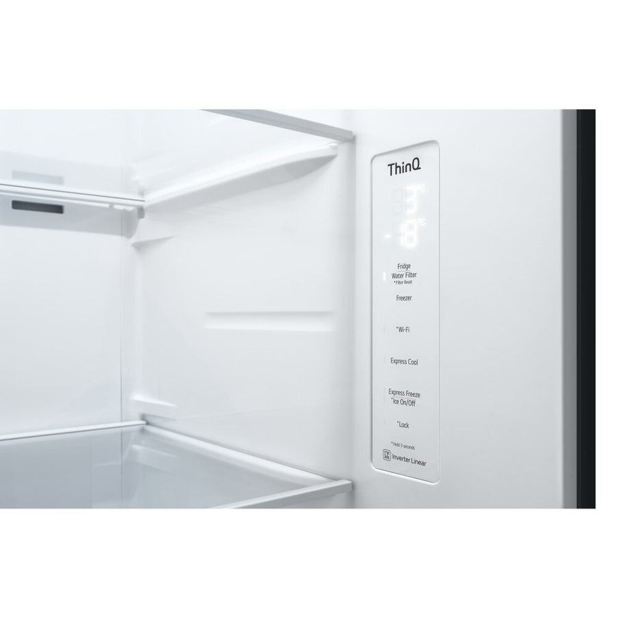 LG GSLV70MCTD American Style Fridge Freezer With Plumbed Ice & Water - Matte Black
