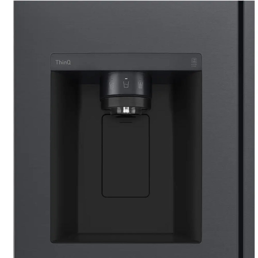 LG GSLV70MCTD American Style Fridge Freezer With Plumbed Ice & Water - Matte Black