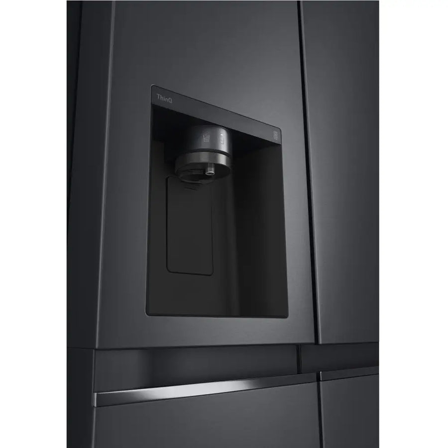 LG GSLV70MCTD American Style Fridge Freezer With Plumbed Ice & Water - Matte Black