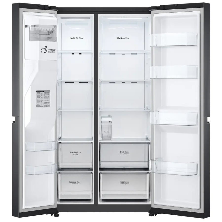LG GSLV71MCTD Non-plumbed American style fridge freezer - Matte Black