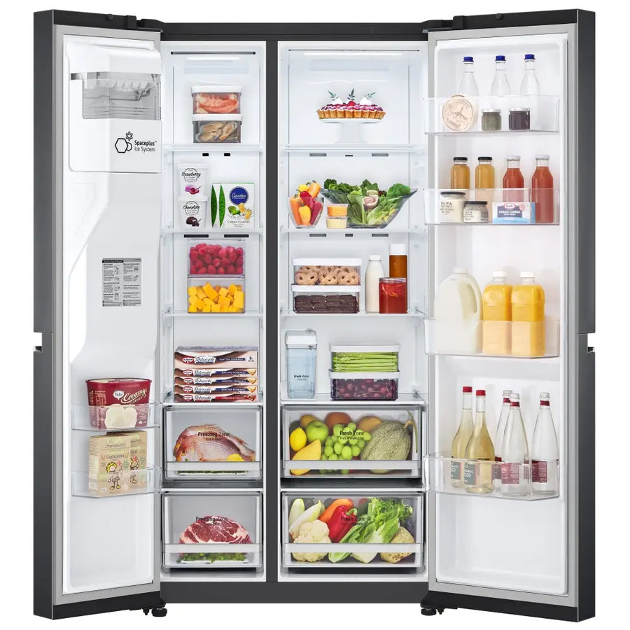 LG GSLV71MCTD Non-plumbed American style fridge freezer - Matte Black