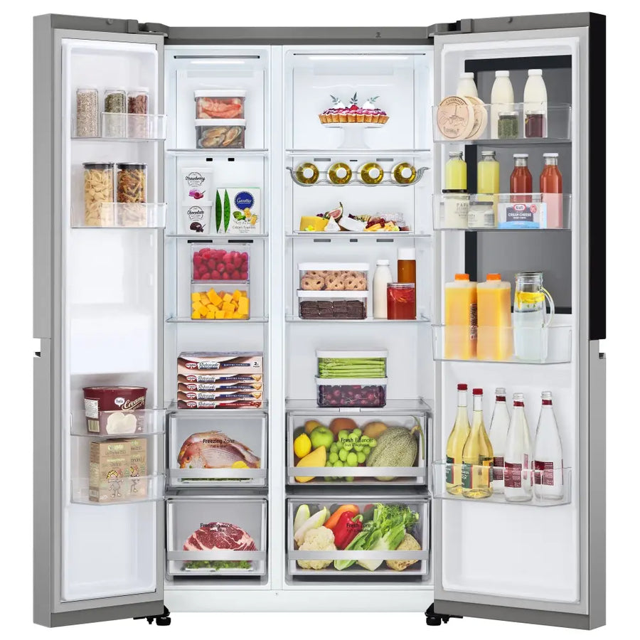 LG GSVV80PYLL Door In Door Instaview American Fridge Freezer – Stainless Steel [Free 5-year parts & labour guarantee]