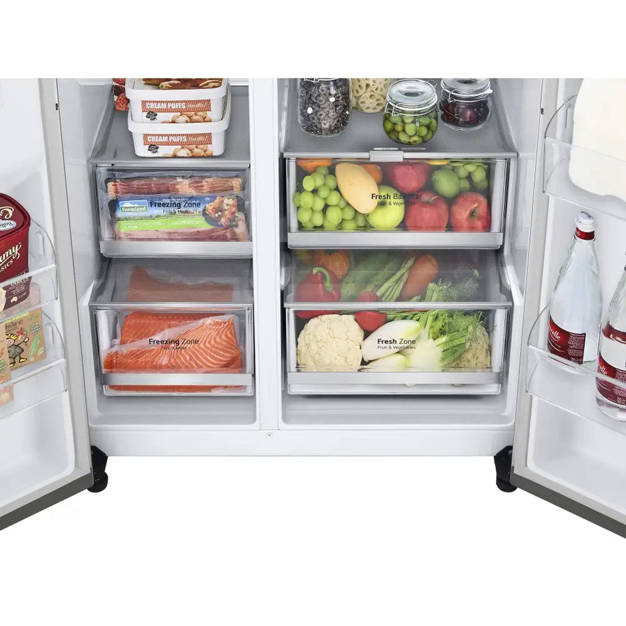 LG GSVV80PYLL Door In Door Instaview American Fridge Freezer – Stainless Steel [Free 5-year parts & labour guarantee]