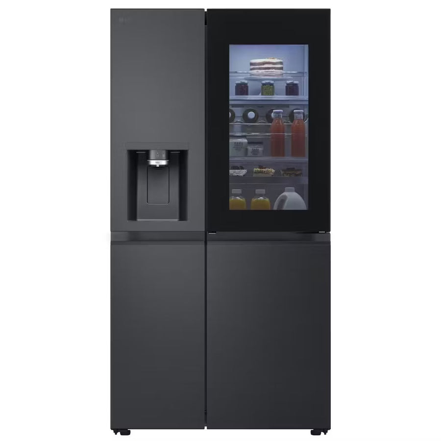 LG GSXE90EVAD Door-in-Door ™ Plumbed ice & water American fridge freezer - Matte Black