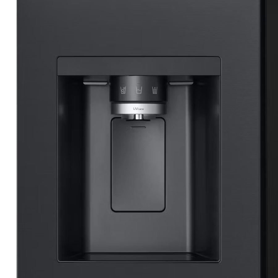 LG GSXE90EVAD Door-in-Door ™ Plumbed ice & water American fridge freezer - Matte Black