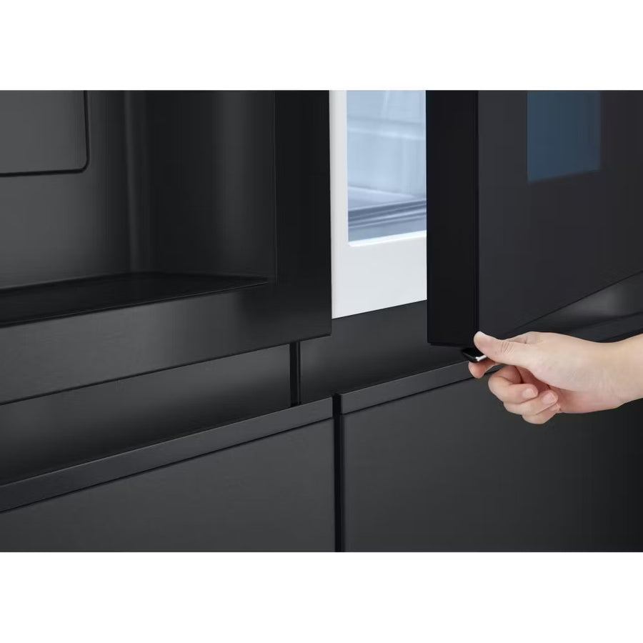 LG GSXE90EVAD Door-in-Door ™ Plumbed ice & water American fridge freezer - Matte Black
