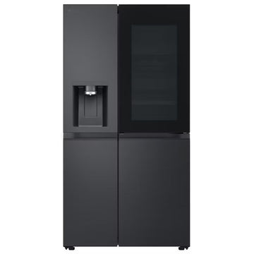 LG GSXE90EVAD Door-in-Door ™ Plumbed ice & water American fridge freezer - Matte Black