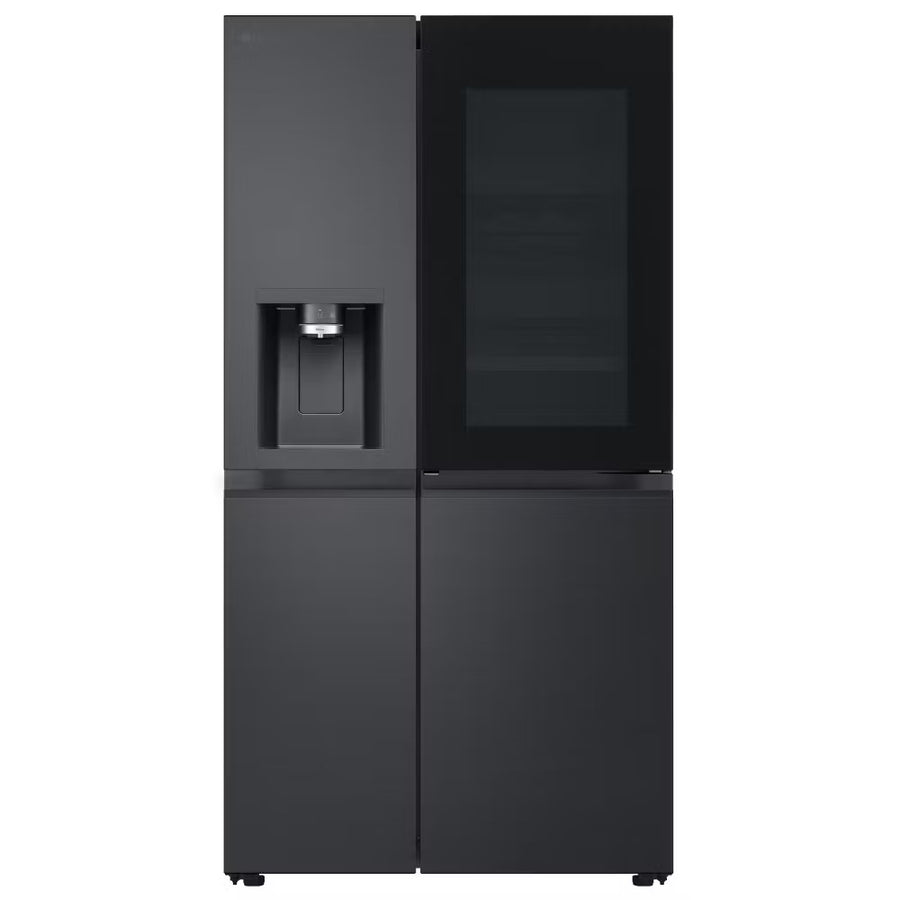 LG GSXE90EVAD Door-in-Door ™ Plumbed ice & water American fridge freezer - Matte Black