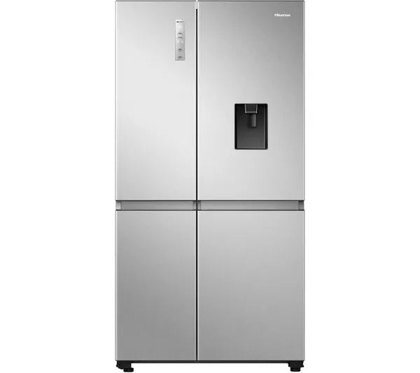 Hisense RS840N4WCE PureFlat Non-Plumbed American Style Fridge Freezer - Stainless Steel