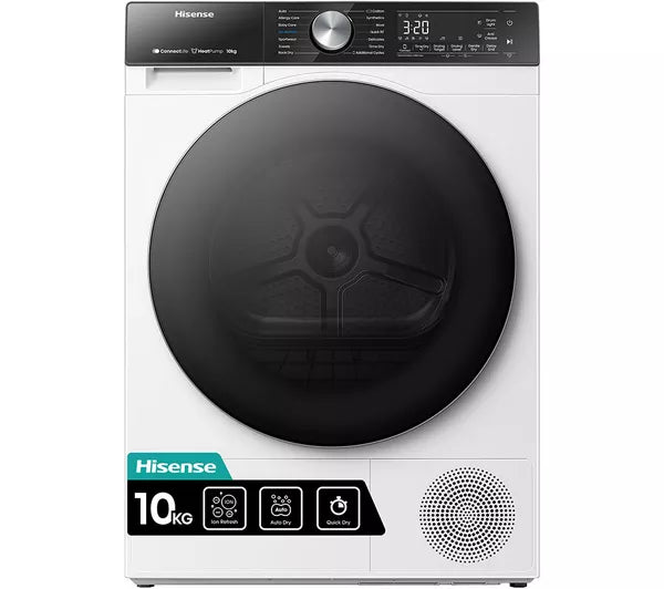 Hisense DH5S102BW 10kg Heat Pump Condenser Tumble Dryer - White [Free 5-year parts & labour guarantee]