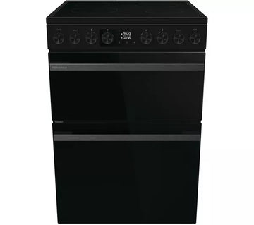 Hisense HDCE6C20B 60cm Electric Ceramic Cooker With Catalytic Liners - Black