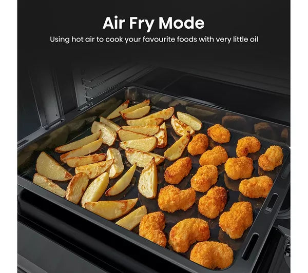 Hisense HDCEC6C20X 60cm AirFry Electric Ceramic Cooker With Catalytic Liners - Stainless Steel
