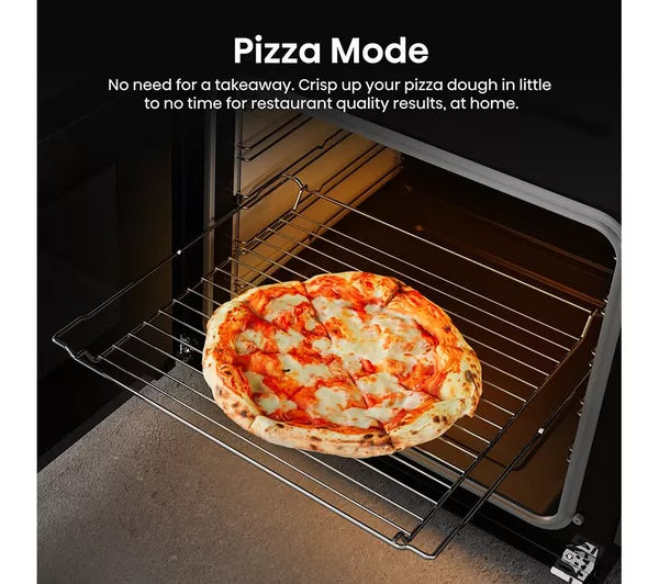 Hisense HDCEC6C20X 60cm AirFry Electric Ceramic Cooker With Catalytic Liners - Stainless Steel